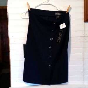 New York Clothing Co. Sz5 Navy Blue Skirt Please view photos